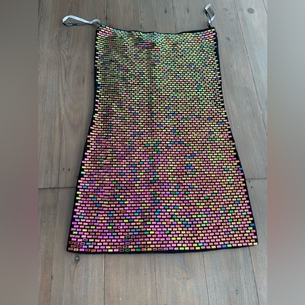Retrofete iridescent crystal embellished dress S